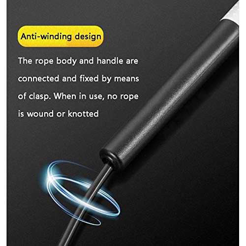 Mirui Velocidad de la comba - 2 Cables Velocidad Superior Cuerda for el Ejercicio y Entrenamiento Cardio Fitness, Cuerda de Boxeo y Cuerda de Saltar Mirui Velocidad de la comba - 2 Cables Velocidad Superior Cuerda for el Ejercicio y Entrenamiento Cardio Fitness, Cuerda de Boxeo y Cuerda de Saltar