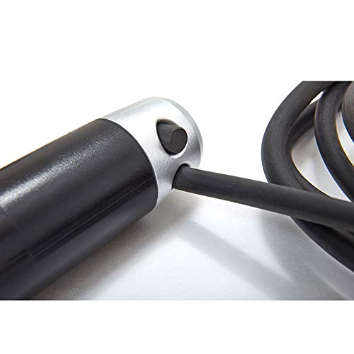 Mirui Velocidad de la comba se enreda Saltar la Cuerda Ajustable Antideslizante de la manija de Aluminio de Bloqueo automático Sistema de Saltar la Cuerda Negro Mirui Velocidad de la comba se enreda Saltar la Cuerda Ajustable Antideslizante de la manija de Aluminio de Bloqueo automático Sistema de Saltar la Cuerda Negro