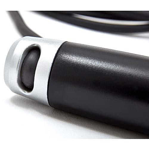 Mirui Velocidad de la comba se enreda Saltar la Cuerda Ajustable Antideslizante de la manija de Aluminio de Bloqueo automático Sistema de Saltar la Cuerda Negro Mirui Velocidad de la comba se enreda Saltar la Cuerda Ajustable Antideslizante de la manija de Aluminio de Bloqueo automático Sistema de Saltar la Cuerda Negro