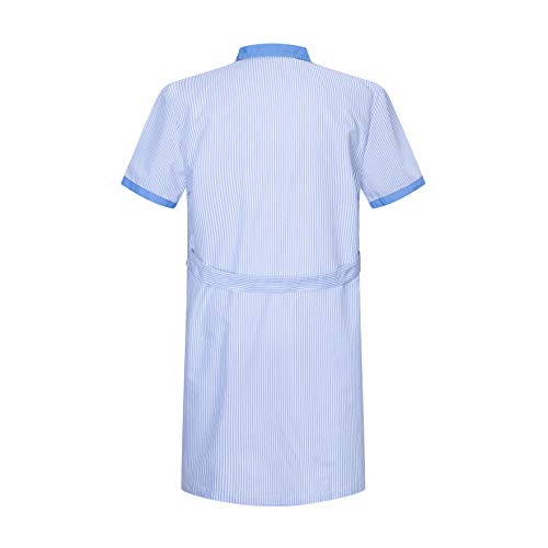 MISEMIYA Batas Laboratorios Túnica de enfermería Uniformes Sanitarios, Azul (Celestes 4), ((Tamaño:M) para Mujer