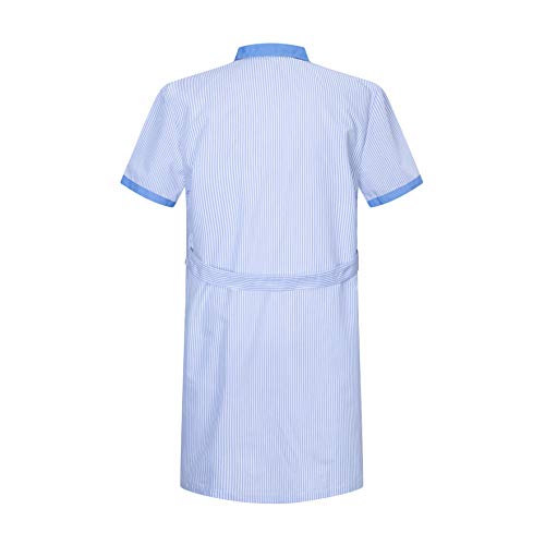 MISEMIYA Batas Laboratorios Túnica de enfermería Uniformes Sanitarios, Azul (Celestes 4), ((Tamaño:M) para Mujer MISEMIYA Batas Laboratorios Túnica de enfermería Uniformes Sanitarios, Azul (Celestes 4), ((Tamaño:M) para Mujer