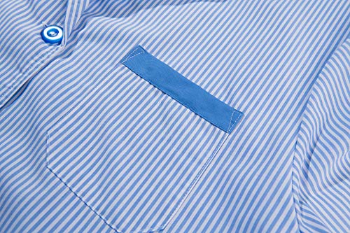 MISEMIYA Batas Laboratorios Túnica de enfermería Uniformes Sanitarios, Azul (Celestes 4), ((Tamaño:M) para Mujer MISEMIYA Batas Laboratorios Túnica de enfermería Uniformes Sanitarios, Azul (Celestes 4), ((Tamaño:M) para Mujer