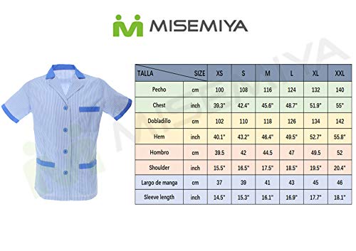 MISEMIYA - Casaca Camisa Camisetas Mujer Uniformes Laboratorios Uniformes Medicos Clinica Veterinarias Ref.T820 - S, Camisa Sanitarios T820-4 Celetes