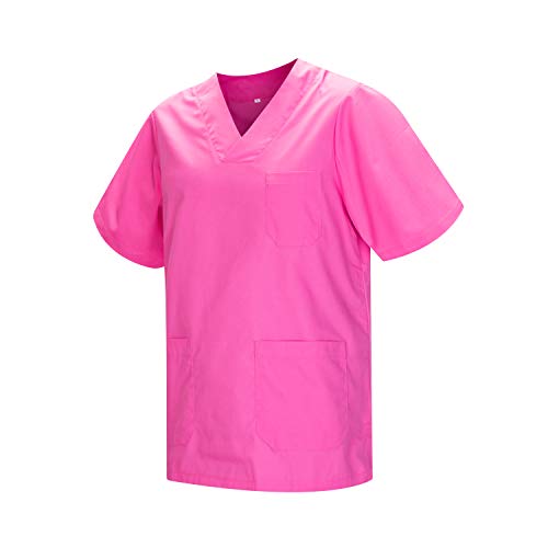 MISEMIYA - Casaca Unisex MÉDICO Enfermera Uniforme Limpieza Laboral ESTÉTICA Dentista Veterinaria Sanitario HOSTELERÍA - Ref.817 - XL, Rosa