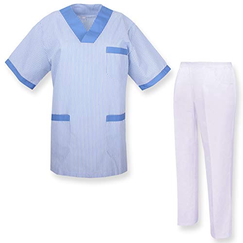 MISEMIYA - Casaca Y PANTALĂN Sanitarios Unisex Uniformes Sanitarios MĂDICOS - L, Conjuntos Sanitarios T817-4 Celetes MISEMIYA - Casaca Y PANTALĂN Sanitarios Unisex Uniformes Sanitarios MĂDICOS - L, Conjuntos Sanitarios T817-4 Celetes