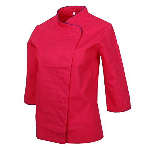 MISEMIYA - Chaquetas Uniformes Chef COCINERA Bar Restaurante HOSTELERÍA Mangas LARGAS - Ref.703 - Large, Fucsia MISEMIYA - Chaquetas Uniformes Chef COCINERA Bar Restaurante HOSTELERÍA Mangas LARGAS - Ref.703 - Large, Fucsia