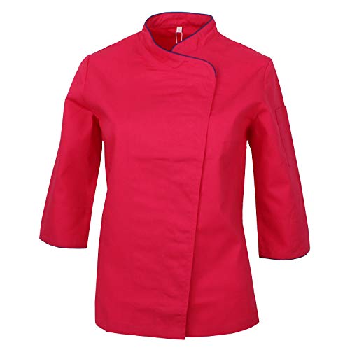 MISEMIYA - Chaquetas Uniformes Chef COCINERA Bar Restaurante HOSTELERÍA Mangas LARGAS - Ref.703 - Large, Fucsia MISEMIYA - Chaquetas Uniformes Chef COCINERA Bar Restaurante HOSTELERÍA Mangas LARGAS - Ref.703 - Large, Fucsia