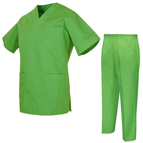 MISEMIYA - Pijams Sanitarios Unisex Uniformes Sanitarios Uniformes Médicos 817-8312 - M, Casaca Sanitarios 817-2 Blanco