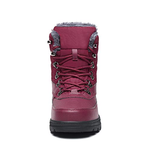 Mishansha Botas de Nieve para Mujer Botas Apreski Impermeables Botas de Invierno Mantener Caliente Botas con Forro Polar Al Aire Libre, Rojo 38 Mishansha Botas de Nieve para Mujer Botas Apreski Impermeables Botas de Invierno Mantener Caliente Botas con Forro Polar Al Aire Libre, Rojo 38