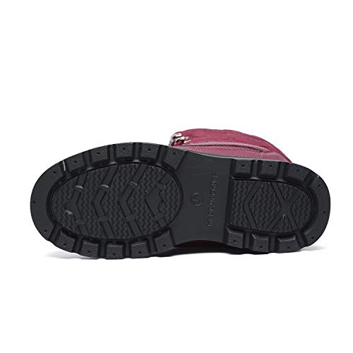 Mishansha Botas de Nieve para Mujer Botas Apreski Impermeables Botas de Invierno Mantener Caliente Botas con Forro Polar Al Aire Libre, Rojo 38 Mishansha Botas de Nieve para Mujer Botas Apreski Impermeables Botas de Invierno Mantener Caliente Botas con Forro Polar Al Aire Libre, Rojo 38