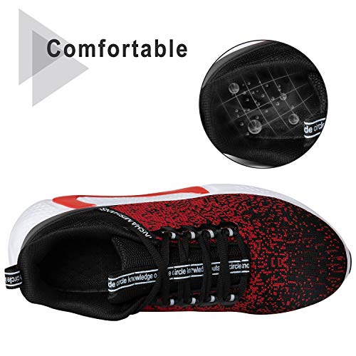 Mishansha Comodos Zapatos para Correr para Mujer Hombre Gimnasio Calzado Blandas Zapatillas Deportivas para Trotar, Rojo 39 Mishansha Comodos Zapatos para Correr para Mujer Hombre Gimnasio Calzado Blandas Zapatillas Deportivas para Trotar, Rojo 39