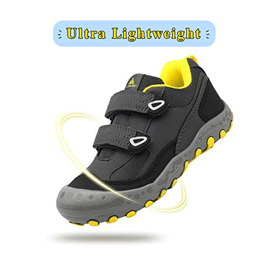 Mishansha Zapatillas Deportivas Ligeras Niños Casual Moda Zapatos de Gimnasia para Caminar Transpirable Cómoda Zapatillas de Corre Gris Gr.28