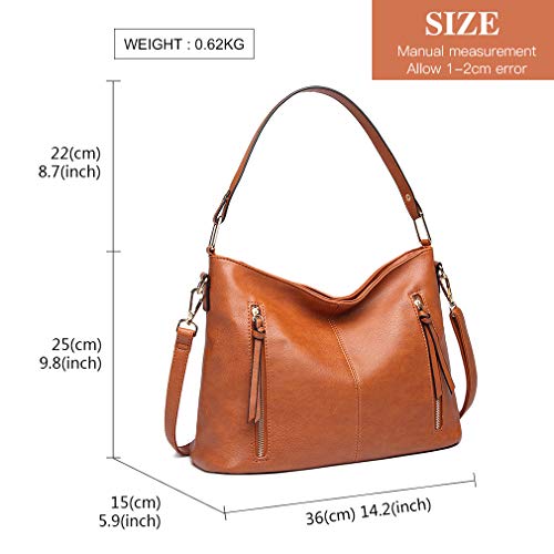 Miss Lulu Bolso Mujer Hombro Shopper Bolsa Bandolera Grande de Cuero Sintético Fiesta Miss Lulu Bolso Mujer Hombro Shopper Bolsa Bandolera Grande de Cuero Sintético Fiesta