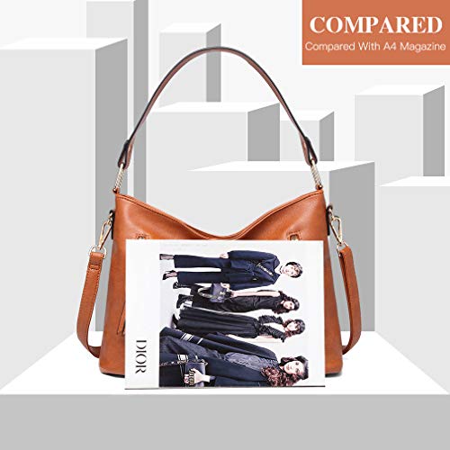 Miss Lulu Bolso Mujer Hombro Shopper Bolsa Bandolera Grande de Cuero Sintético Fiesta Miss Lulu Bolso Mujer Hombro Shopper Bolsa Bandolera Grande de Cuero Sintético Fiesta