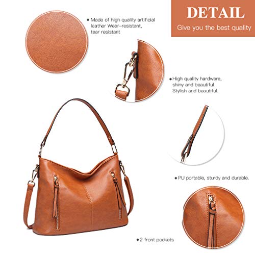 Miss Lulu Bolso Mujer Hombro Shopper Bolsa Bandolera Grande de Cuero Sintético Fiesta Miss Lulu Bolso Mujer Hombro Shopper Bolsa Bandolera Grande de Cuero Sintético Fiesta