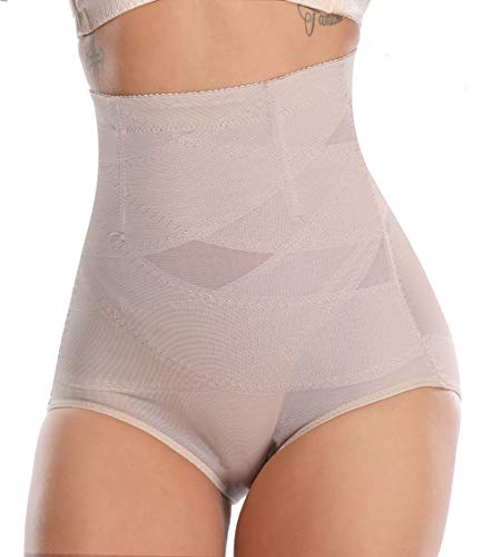 MISS MOLY Bragas Fajas Reductoras Adelgazantes Abdomen Cintura Alta Shapewear Braguitas Moldeadora Levanta Glúteo Vientre Plano Ropa Interior con Elástico Cruzado Malla para Mujer