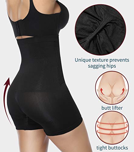 MISS MOLY Faja Moldeadora Cintura Alta Mujer Bragas Reductoras Adelgazantes Abdomen Barriga Slimming Shapewear Shorts Levanta Glúteos Braguita Ropa Interior Corsé Pantalón Lencería