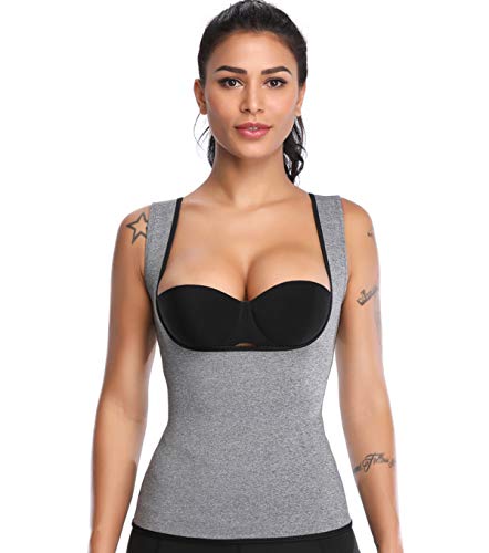 MISS MOLY Fajas Reductoras Adelgazantes Neopreno Chaleco Sauna Body Hot Shaper Camisetas de Sudoración Fitness Deportivo Vest Underbust Corset para Mujer MISS MOLY Fajas Reductoras Adelgazantes Neopreno Chaleco Sauna Body Hot Shaper Camisetas de Sudoración Fitness Deportivo Vest Underbust Corset para Mujer