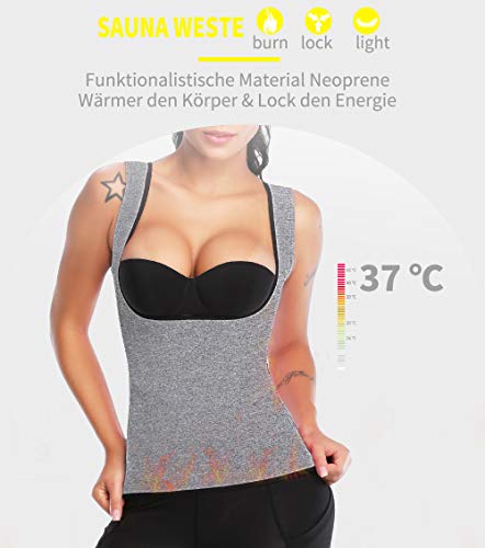 MISS MOLY Fajas Reductoras Adelgazantes Neopreno Chaleco Sauna Body Hot Shaper Camisetas de Sudoración Fitness Deportivo Vest Underbust Corset para Mujer MISS MOLY Fajas Reductoras Adelgazantes Neopreno Chaleco Sauna Body Hot Shaper Camisetas de Sudoración Fitness Deportivo Vest Underbust Corset para Mujer