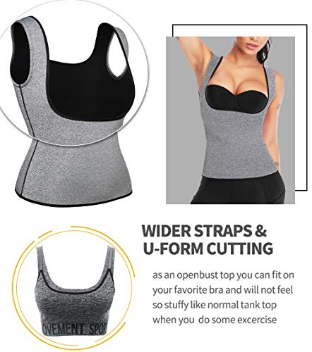 MISS MOLY Fajas Reductoras Adelgazantes Neopreno Chaleco Sauna Body Hot Shaper Camisetas de Sudoración Fitness Deportivo Vest Underbust Corset para Mujer MISS MOLY Fajas Reductoras Adelgazantes Neopreno Chaleco Sauna Body Hot Shaper Camisetas de Sudoración Fitness Deportivo Vest Underbust Corset para Mujer