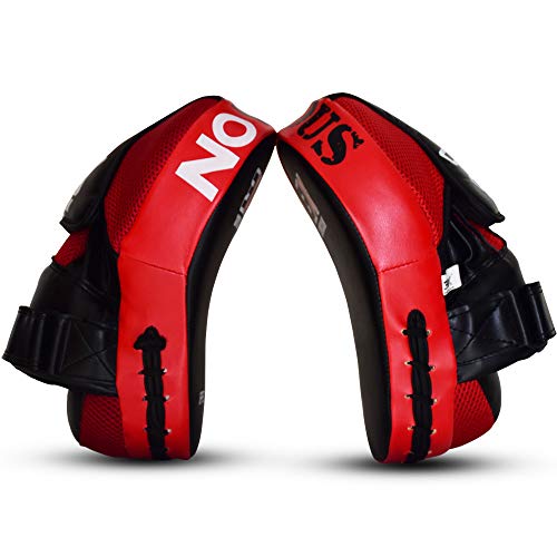 Mitones De Boxeo Almohadillas De Enfoque Guantes De Boxeo Pads De Muay Thai Krav Maga Kárate Mitones De Entrenamiento Kickboxing Escudo De Ataque De Entrenador (Par De Guantes De Boxeo)