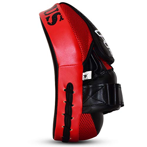 Mitones De Boxeo Almohadillas De Enfoque Guantes De Boxeo Pads De Muay Thai Krav Maga Kárate Mitones De Entrenamiento Kickboxing Escudo De Ataque De Entrenador (Par De Guantes De Boxeo)