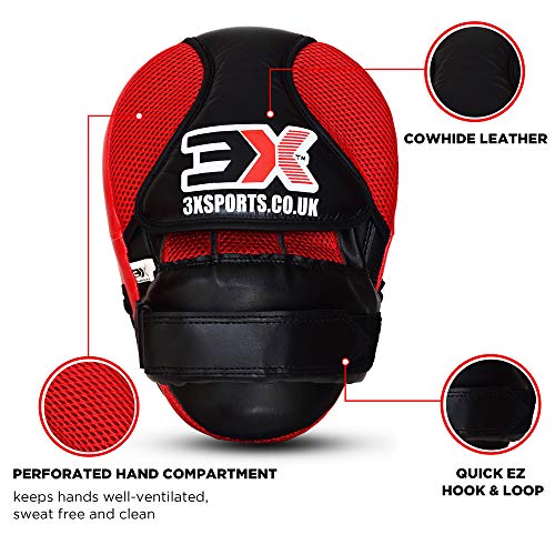 Mitones De Boxeo Almohadillas De Enfoque Guantes De Boxeo Pads De Muay Thai Krav Maga Kárate Mitones De Entrenamiento Kickboxing Escudo De Ataque De Entrenador (Par De Guantes De Boxeo)