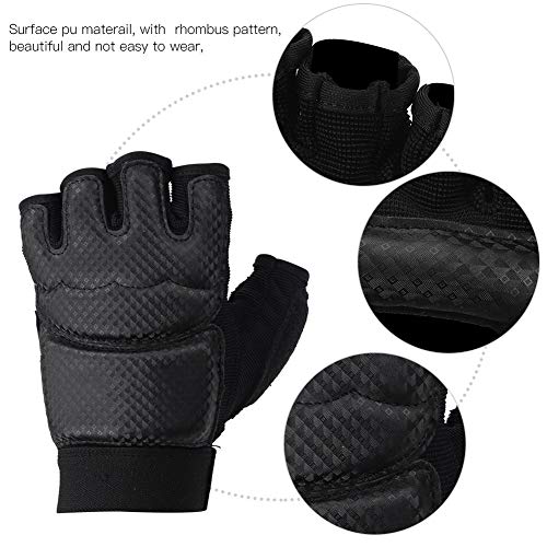 Mitones de MMA Guantes de Boxeo de Medio Dedo con Guantes Ajustables con Banda de muñeca UFC para Entrenamiento de Saco de Boxeo Sanda Sparring(M) Mitones de MMA Guantes de Boxeo de Medio Dedo con Guantes Ajustables con Banda de muñeca UFC para Entrenamiento de Saco de Boxeo Sanda Sparring(M)