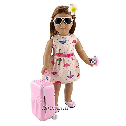 Miunana 5 Muñecas Fashion Accesorios con Viaje : 1 Maleta + 1 Horquilla + 1 Jugar de Cartas + 1 Cámara + 1 Gafas de Sol para 18 Pulgadas Meñeca 46 cm American Girl Doll Miunana 5 Muñecas Fashion Accesorios con Viaje : 1 Maleta + 1 Horquilla + 1 Jugar de Cartas + 1 Cámara + 1 Gafas de Sol para 18 Pulgadas Meñeca 46 cm American Girl Doll