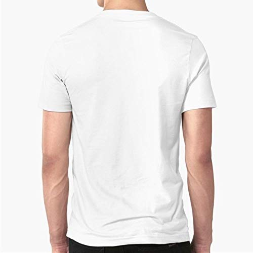 Miwaimao Fashion Wild Tide - Camiseta para hombre, diseño de árbol modal, cómodo, elástico, cuello redondo, transpirable, suelto, hip-hop Blanco blanco L