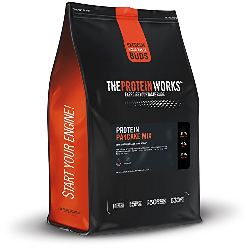 Mix Pancake Proteico Dietético | Alto en Proteínas, Snack Bajo en Azúcar | Rápido y Fácil de Hacer | THE PROTEIN WORKS | Sirope Dorado | 500g