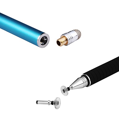 Mixoo - Lápiz capacitivo universal 2 en 1, disco capacitivo preciso y punta de fibra para tabletas, iPads, iPhones y smartphones Mixoo - Lápiz capacitivo universal 2 en 1, disco capacitivo preciso y punta de fibra para tabletas, iPads, iPhones y smartphones
