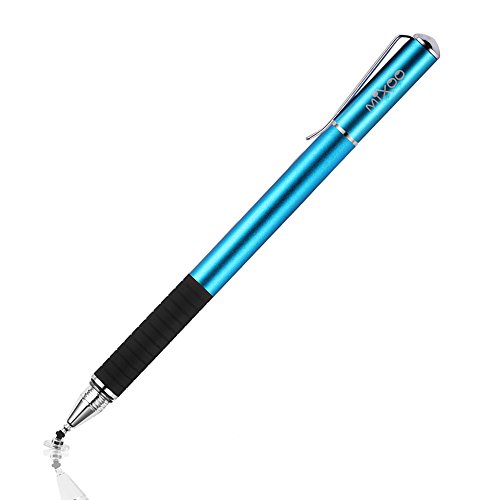 Mixoo - Lápiz capacitivo universal 2 en 1, disco capacitivo preciso y punta de fibra para tabletas, iPads, iPhones y smartphones Mixoo - Lápiz capacitivo universal 2 en 1, disco capacitivo preciso y punta de fibra para tabletas, iPads, iPhones y smartphones