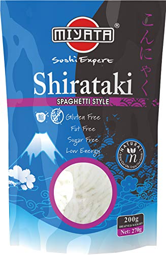 Miyata Shirataki, Espaguetis De Harina De Konjac 270 g Miyata Shirataki, Espaguetis De Harina De Konjac 270 g