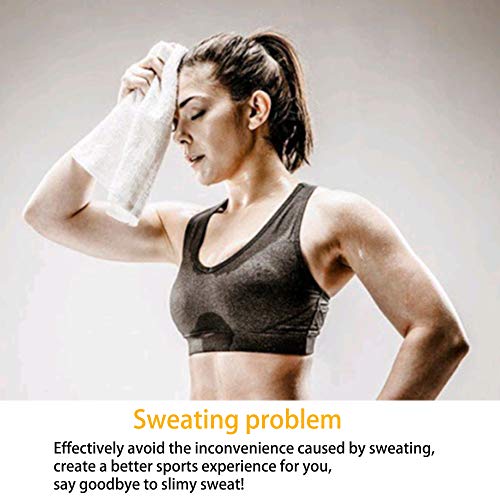 MIZOMOR 3pcs Diadema Deportiva Mujer Cinta Pelo Fitness Elástico y Antitranspirante Bandas Cabeza Sudor