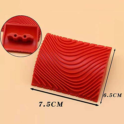 MJYT Wood Graining DIY Tool Household Wall Art Paint Rubber Wood Graining DIY Wall Pattern Painting Decoration Tool SetRed 2 in 1 Wood Graining Tool MJYT Wood Graining DIY Tool Household Wall Art Paint Rubber Wood Graining DIY Wall Pattern Painting Decoration Tool SetRed 2 in 1 Wood Graining Tool