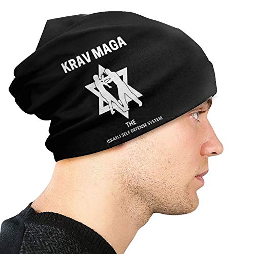 MKDIJIUWL Krav MAGA - Gorro de punto elástico para invierno, unisex, color negro MKDIJIUWL Krav MAGA - Gorro de punto elástico para invierno, unisex, color negro