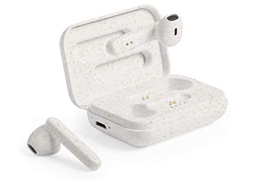 MKTOSASA - Auriculares intraurales de línea Nature y conexión Bluetooth 5.0. Base de Carga con luz LED de Estado de Carga y función Manos Libres - 4.5x6.8x2.2 Caña de Trigo MKTOSASA - Auriculares intraurales de línea Nature y conexión Bluetooth 5.0. Base de Carga con luz LED de Estado de Carga y función Manos Libres - 4.5x6.8x2.2 Caña de Trigo