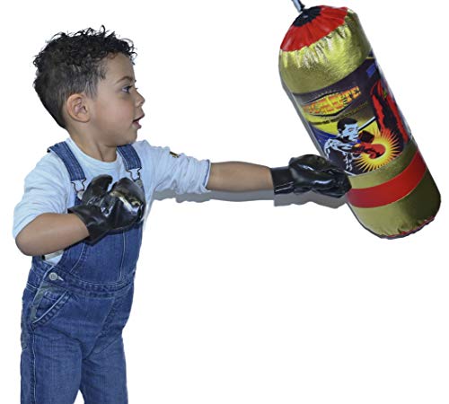 ML Set Juego DE Boxeo con Guantes Y Saco para NIĆOS Mayor DE 3 AĆOS Idea DE Regalo Verde (Dorado) ML Set Juego DE Boxeo con Guantes Y Saco para NIĆOS Mayor DE 3 AĆOS Idea DE Regalo Verde (Dorado)