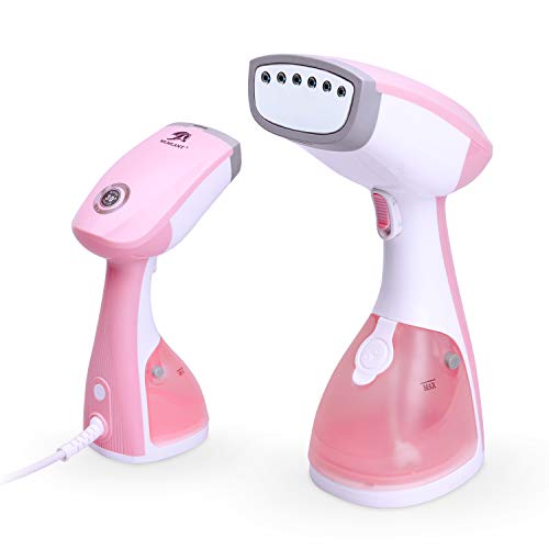 MLMLANT Plancha Mano de Vapor Portatil, Steamer,Plancha para Ropa, Vertical & Horizontal, 1500W, calienta en 30 Segundos, hogar y Viaje (Rosa) MLMLANT Plancha Mano de Vapor Portatil, Steamer,Plancha para Ropa, Vertical & Horizontal, 1500W, calienta en 30 Segundos, hogar y Viaje (Rosa)