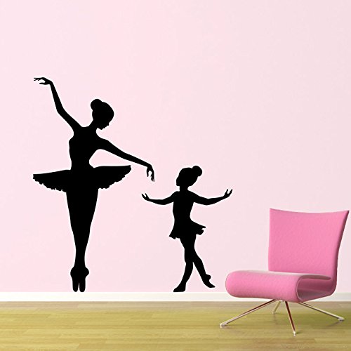 mlpnko Vinilo Infantil Bailarina habitación Infantil Vinilo Ballet Pintura Mural 50X90cm
