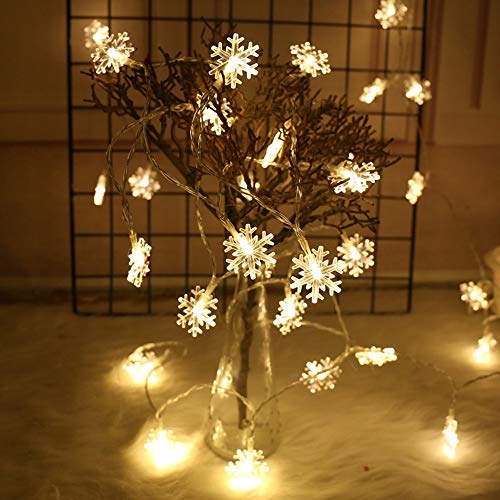 MLX Luces de Cadena Copo de Nieve, Luces Decorativas Resistentes al Agua for Interior y Exterior, Alquiler habitación de Navidad Boda terraza Ventana Partido MLX Luces de Cadena Copo de Nieve, Luces Decorativas Resistentes al Agua for Interior y Exterior, Alquiler habitación de Navidad Boda terraza Ventana Partido