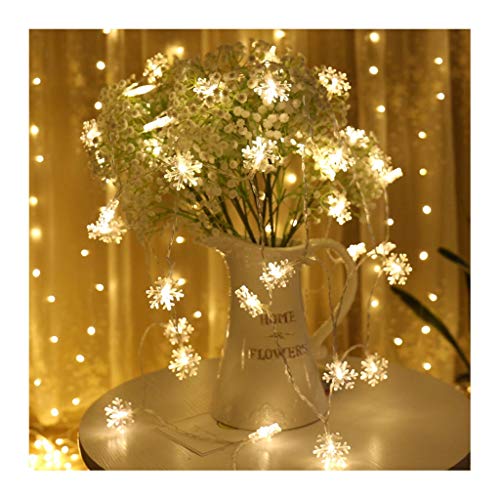 MLX Luces de Cadena Copo de Nieve, Luces Decorativas Resistentes al Agua for Interior y Exterior, Alquiler habitación de Navidad Boda terraza Ventana Partido MLX Luces de Cadena Copo de Nieve, Luces Decorativas Resistentes al Agua for Interior y Exterior, Alquiler habitación de Navidad Boda terraza Ventana Partido