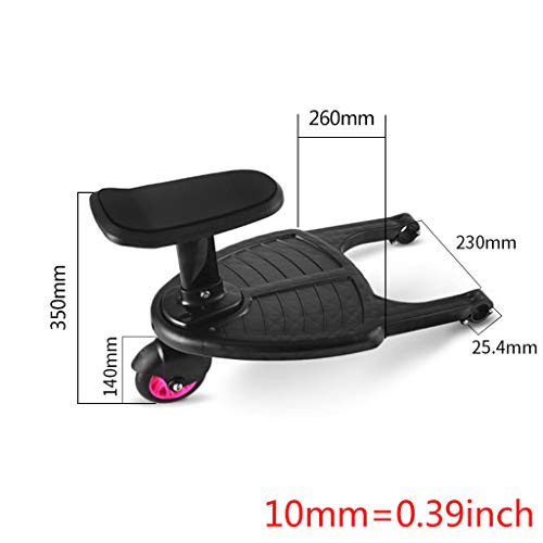 MM456 Remolque de Cochecito Artifact para el Segundo niño, Pedal Auxiliar, Placa de pie para Carro de bebé y Asiento (Blue Wheel) MM456 Remolque de Cochecito Artifact para el Segundo niño, Pedal Auxiliar, Placa de pie para Carro de bebé y Asiento (Blue Wheel)