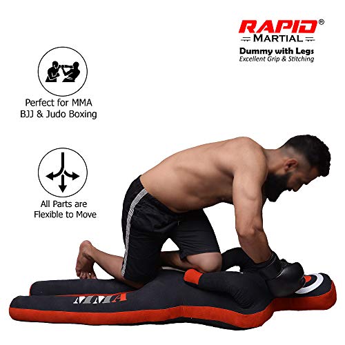 MMA Judo Saco de Boxeo Grappling Dummy Brazilian Jiu Jitsu BJJ Wrestling Training Fitness Posición de pie Sin Relleno Negro tamaño 4 Feet MMA Judo Saco de Boxeo Grappling Dummy Brazilian Jiu Jitsu BJJ Wrestling Training Fitness Posición de pie Sin Relleno Negro tamaño 4 Feet