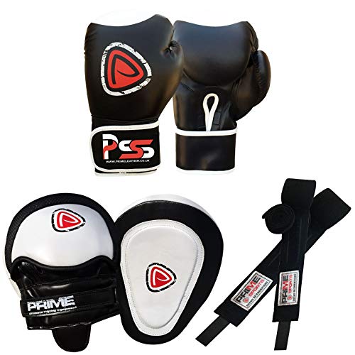 MMA Set Guantes De Boxeo, Sacos De Pegada, Vendas Para Manos, Set De Entrenamiento S1 - Focus Pad-1104, Guantes de Boxeo 14 - Oz MMA Set Guantes De Boxeo, Sacos De Pegada, Vendas Para Manos, Set De Entrenamiento S1 - Focus Pad-1104, Guantes de Boxeo 14 - Oz