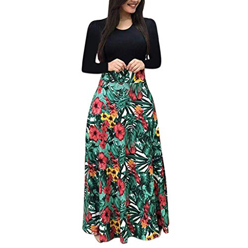 MMcloud Ropa De Mujer de Gran TamañO Mujer Vestidos Manga Larga, Coctel Vestido, Fruncido Original Vestido. SóLido Damas para Fiestas Diario MMcloud Ropa De Mujer de Gran TamañO Mujer Vestidos Manga Larga, Coctel Vestido, Fruncido Original Vestido. SóLido Damas para Fiestas Diario