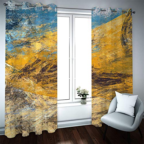 MMHJS Cortinas De Tela Impresas En Acuarela En 3D, Dormitorio De Hotel, Sala De Estar, Balcón, Sombrilla, Ventana De Bahía, Decoración De Pared, Resistencia A Las Manchas E Impermeable (2 Piezas) MMHJS Cortinas De Tela Impresas En Acuarela En 3D, Dormitorio De Hotel, Sala De Estar, Balcón, Sombrilla, Ventana De Bahía, Decoración De Pared, Resistencia A Las Manchas E Impermeable (2 Piezas)
