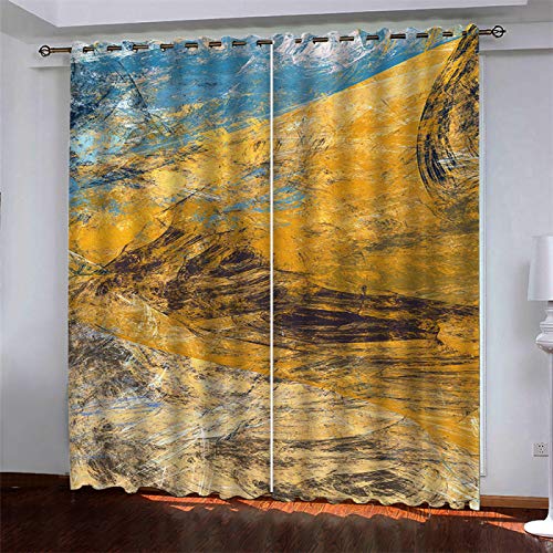 MMHJS Cortinas De Tela Impresas En Acuarela En 3D, Dormitorio De Hotel, Sala De Estar, Balcón, Sombrilla, Ventana De Bahía, Decoración De Pared, Resistencia A Las Manchas E Impermeable (2 Piezas) MMHJS Cortinas De Tela Impresas En Acuarela En 3D, Dormitorio De Hotel, Sala De Estar, Balcón, Sombrilla, Ventana De Bahía, Decoración De Pared, Resistencia A Las Manchas E Impermeable (2 Piezas)