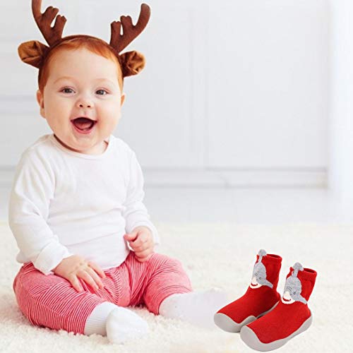 MMUK El niño pequeño Calza los Zapatos, Zapatillas de Deporte del Punto del Estiramiento del calcetín de los Zapatos Calientes Respirables de la Suela Suave de los niños para el bebé